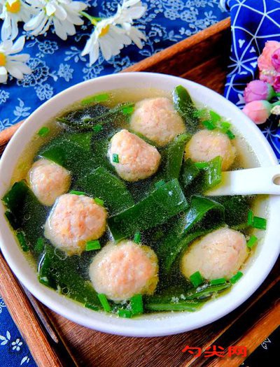 海帶山藥豬肉丸